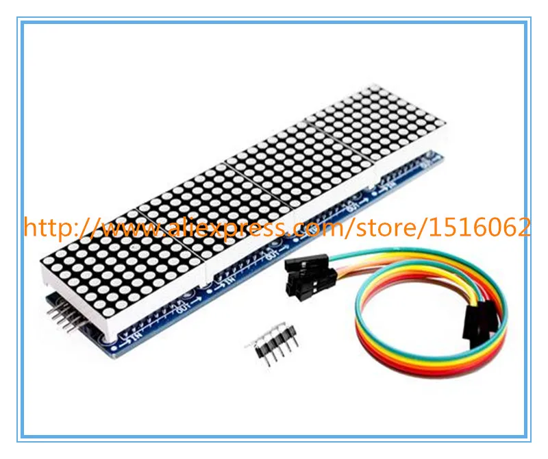 MAX7219 матричный модуль для Arduino микроконтроллер 4 в одном Дисплей с 5 P линии |