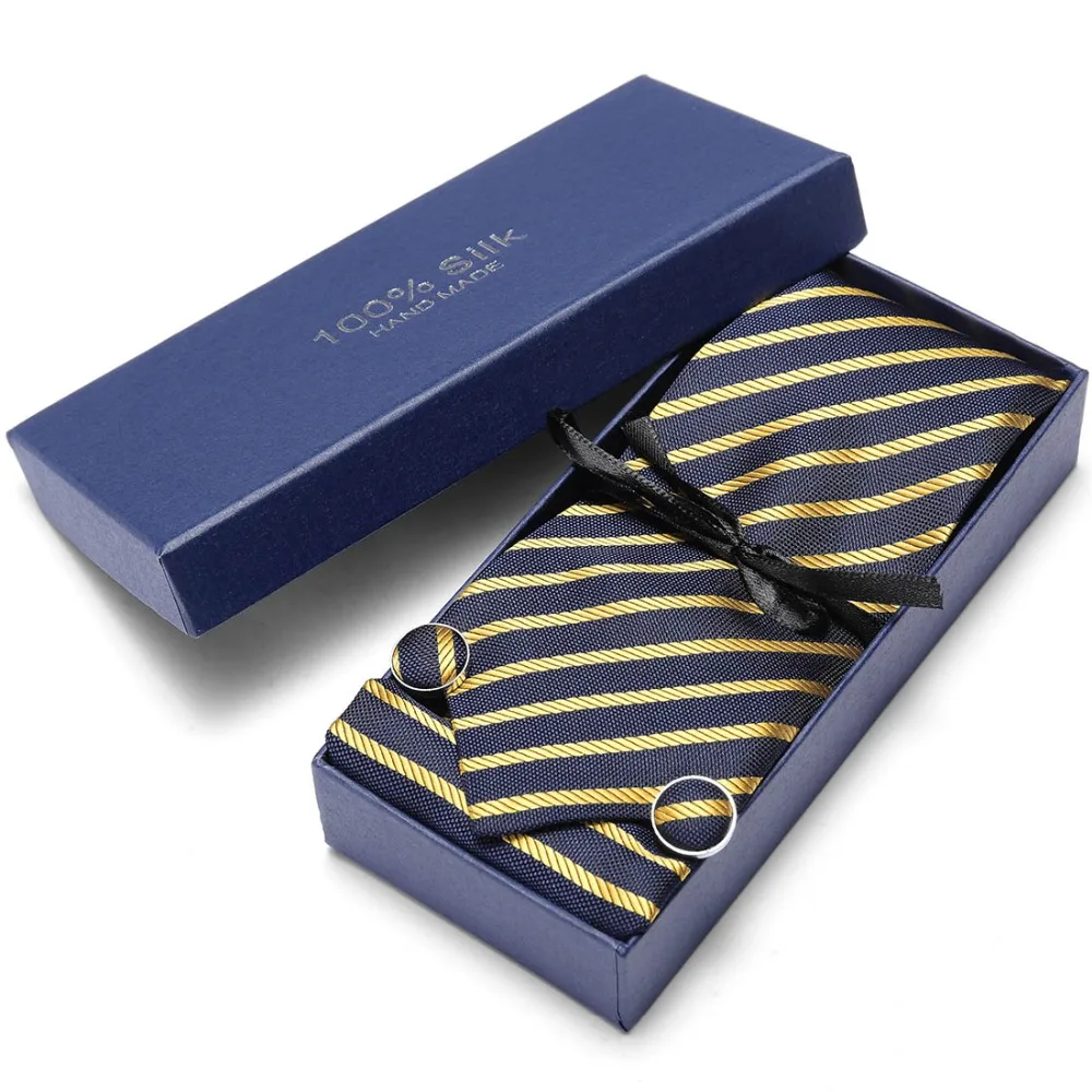 Мужской зеленый галстук с принтом пейсли 100% Шелковый Подарочная коробка для