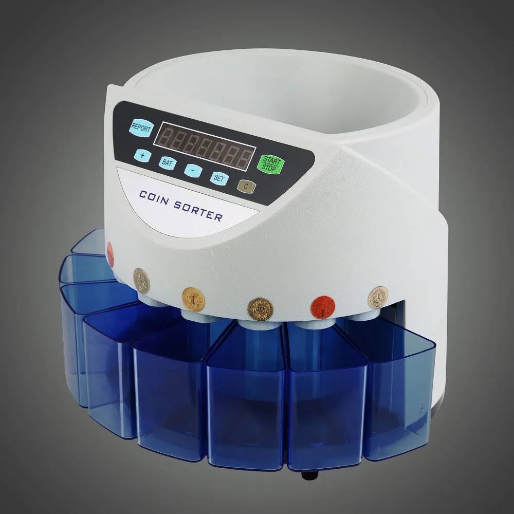 Автоматическая электронная машина для сортировки денег монет денежных средств