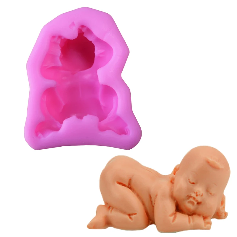 Форма для мыла новорожденного ребенка 3d силиконовая форма украшения торта
