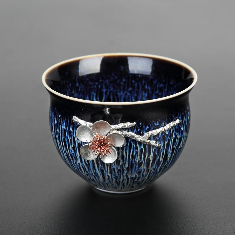 Элегантный глазурь керамические чашки китайский чай чашка фарфор таинственный