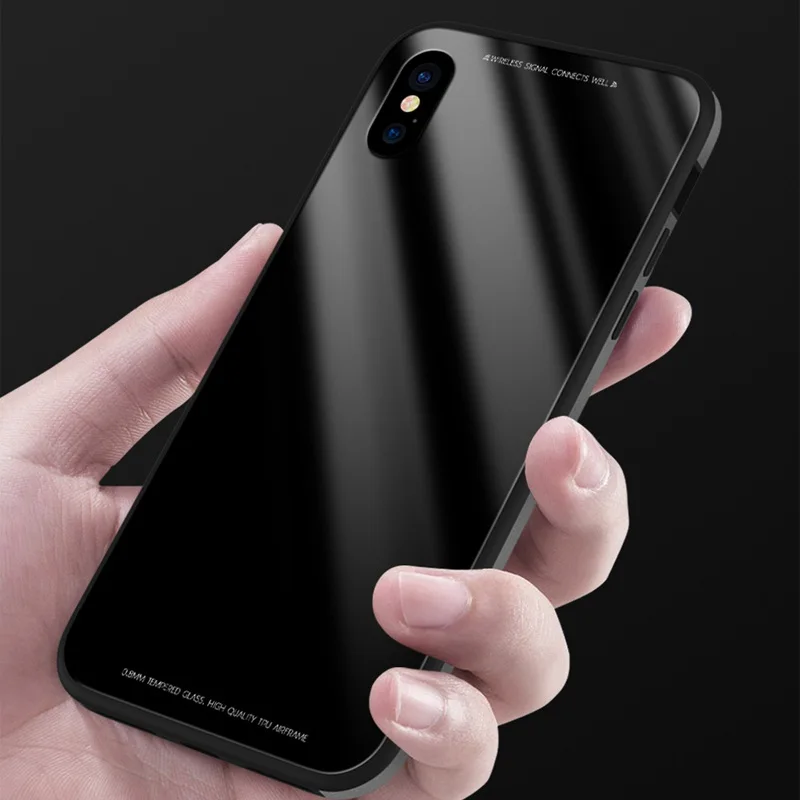 Aluminum Metal Bumper+ Tempered Glass Case For iPhone 11 Pro Max XS Max XR XS X 7 8 6 6S Plus Luxury Shockproof Back Cover