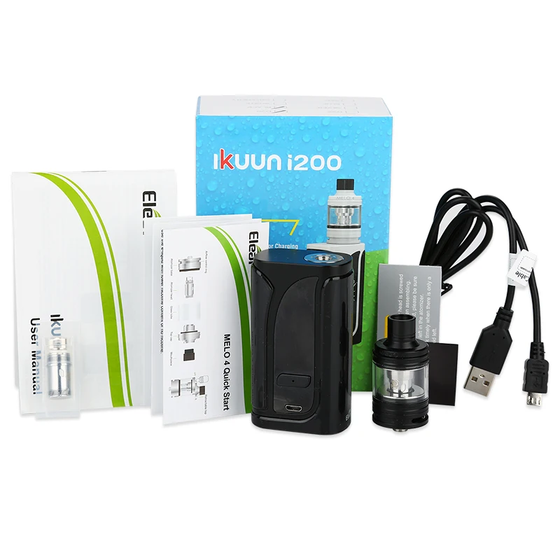 Оригинальный набор для вейпа Eleaf IKuun I200 200 Вт 2 мл/4 мл атомайзер Melo 4 встроенный