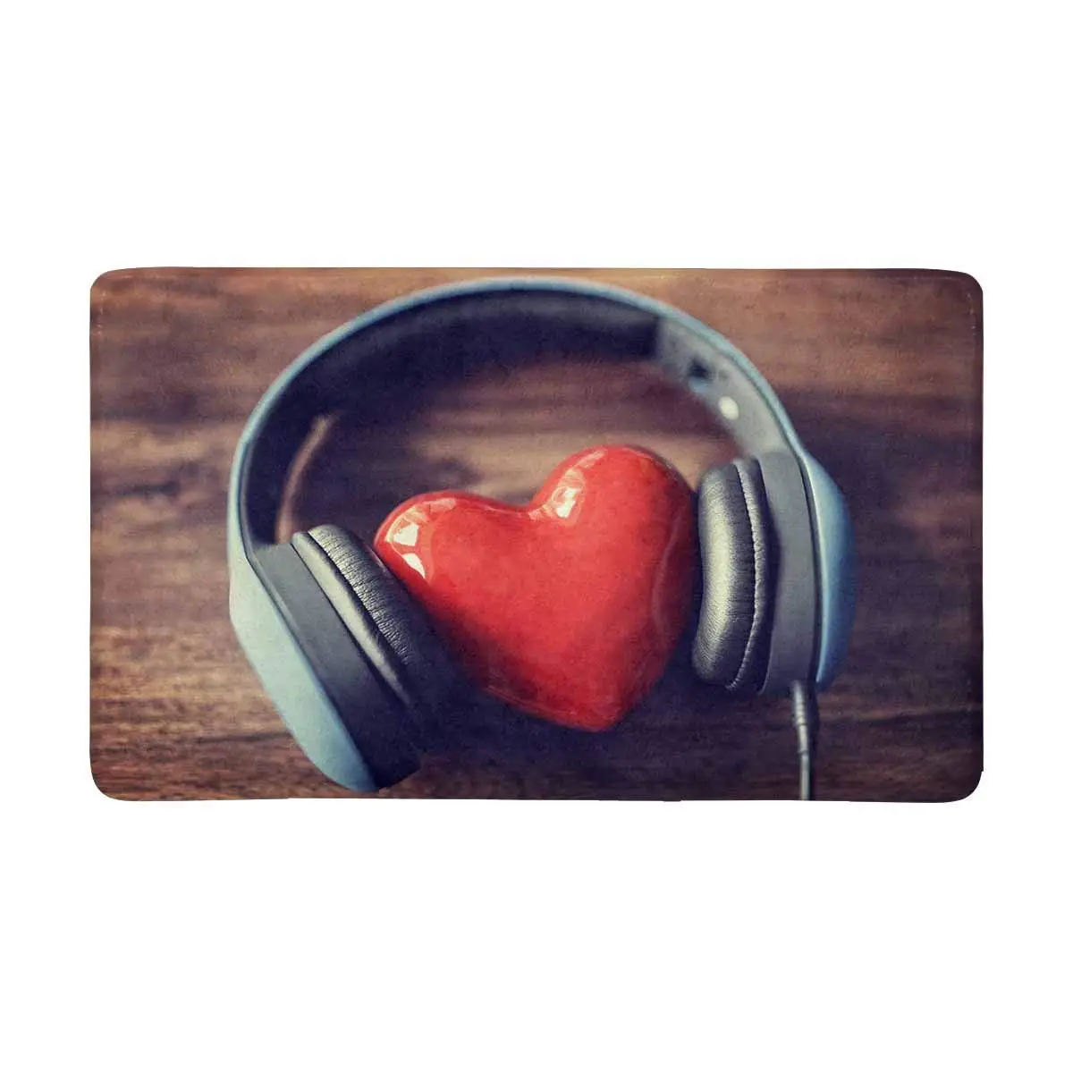 Наушники Heart Concept Love прослушивание музыки дверной коврик противоскользящий