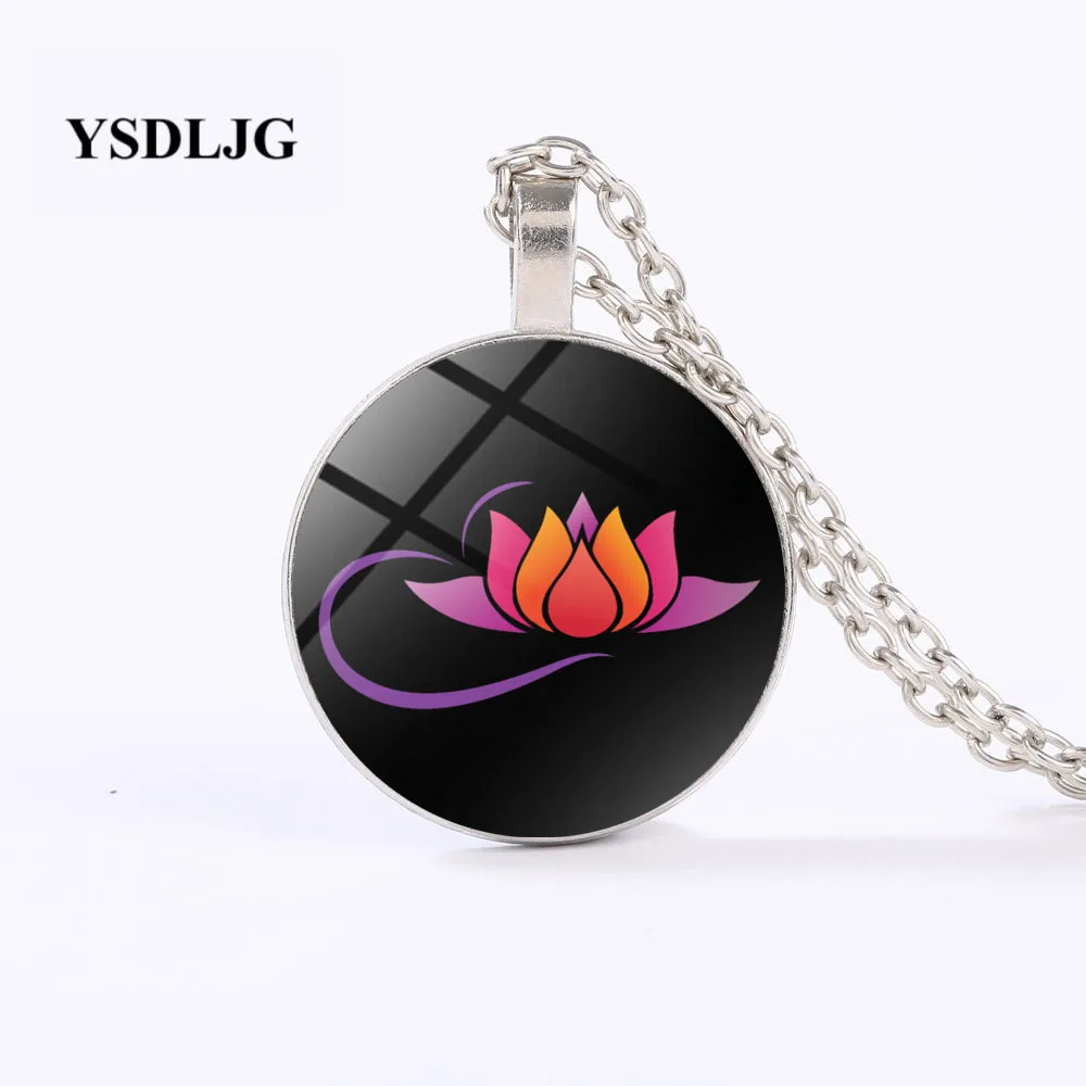 Ожерелье символ йоги YSDLJG чакра лотоса Подарки для медитаций подвеска из