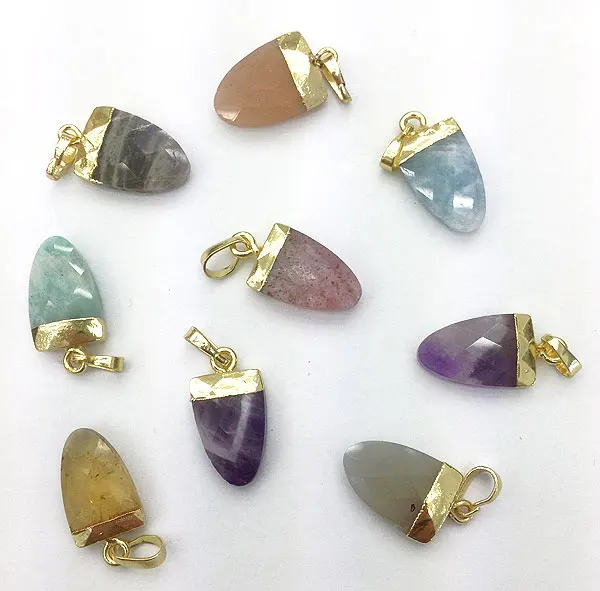 YA3095 разные камни аметистами Амазонит граненый небольшой кулон|Подвески| |
