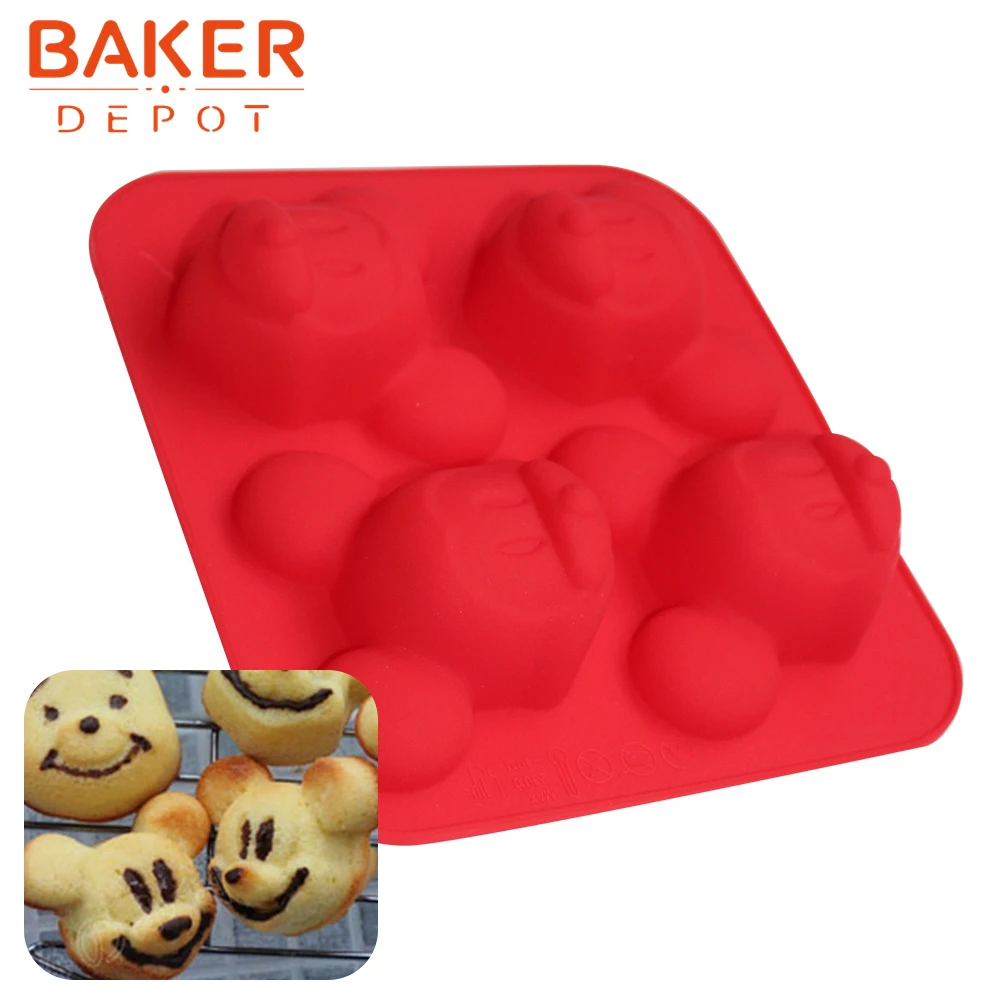 Силиконовая форма для шоколада мыла медведя|cake decorating moulds|cake decoratingdecorative mouldings |