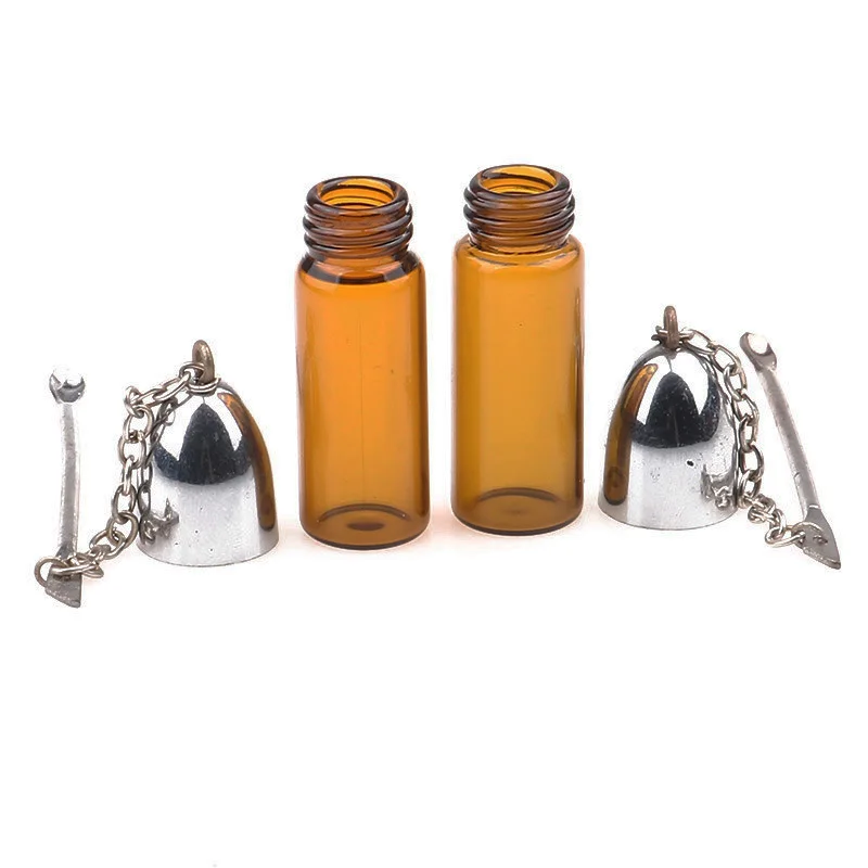 24 шт./лот диспенсер для стеклянных таблеток трубка с металлической ложкой