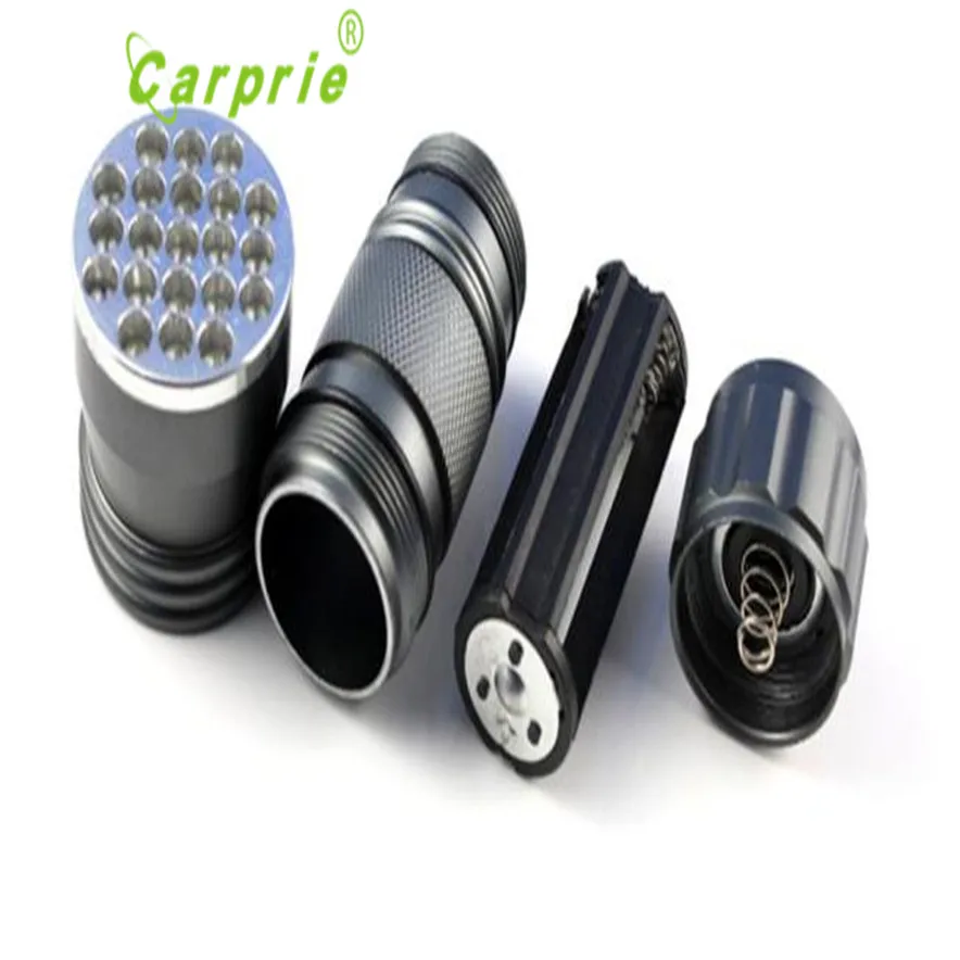 Carprie UV Ультрафиолетовый 21 светодиодный фонарик Blacklight алюминиевый фонарь лампа