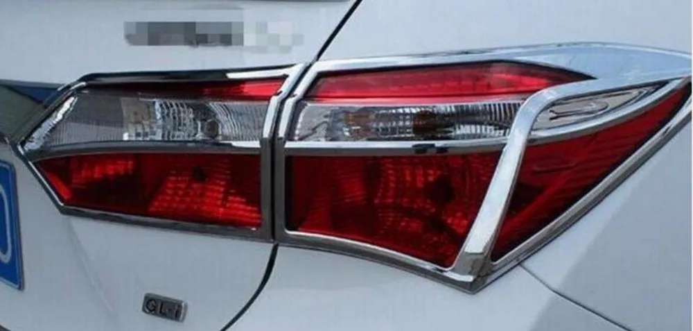 

ABS Chrome Rear Tail Light Lamp Cover Trim For Toyota Corolla 2014 2015 2016