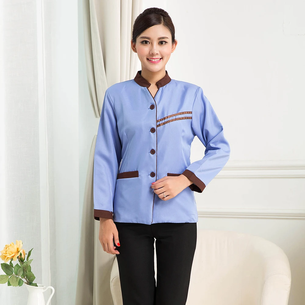 Женская Офисная куртка с длинными рукавами традиционная одежда для уборки 2019| |