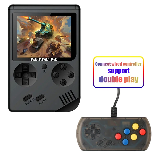 black-G Видео игры Coolbaby RS-6A Ретро Портативный мини портативные игровые консоли Gameboy 8-битный ЖК-дисплей детская Цвет ТВ игровой плеер встроенный 168 игр - Цвет: black-G
