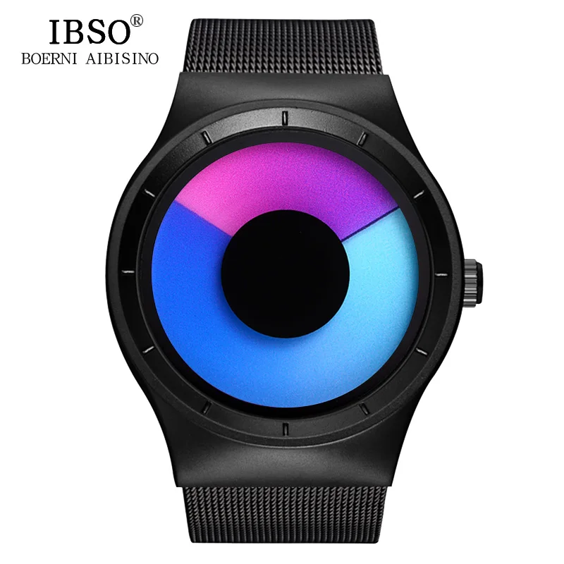 Purple black Бренд IBSO, модные креативные женские часы, роскошные женские часы, Montre Femme,, кварцевые наручные часы, женские повседневные часы, Relogio Feminino - Цвет: Purple black