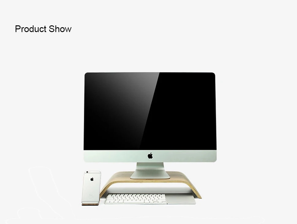 LARICARE космическая деревянная подставка для iMac или ohther ультратонкий компьютер с березовыми и ореховыми креплениями minitor L-04