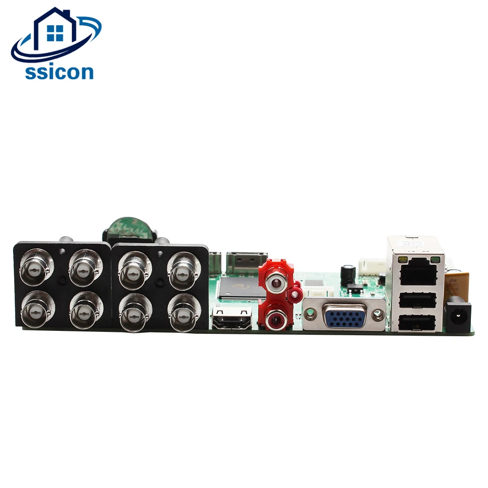 SSICON 8CH 1080N DVR Гибридный NVR плата 5 в 1 Поддержка IP/AHD/CVI/TVI/CVBS камера CCTV видео рекордер модель с 2 Satas HDD