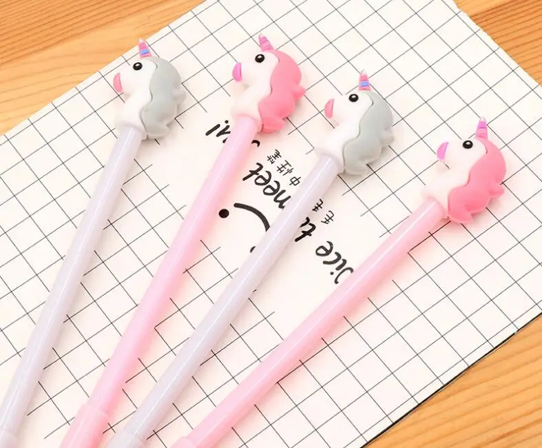 1 шт. милый Единорог гелевая ручка в стиле мультфильма Kawaii креативные