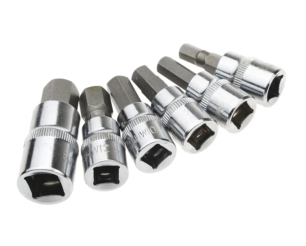 FATCOOL 13 шт. 1/4 &quot3/8&quot 1/2 &quotключ трещетка шестигранный ключ зеркальные полированные