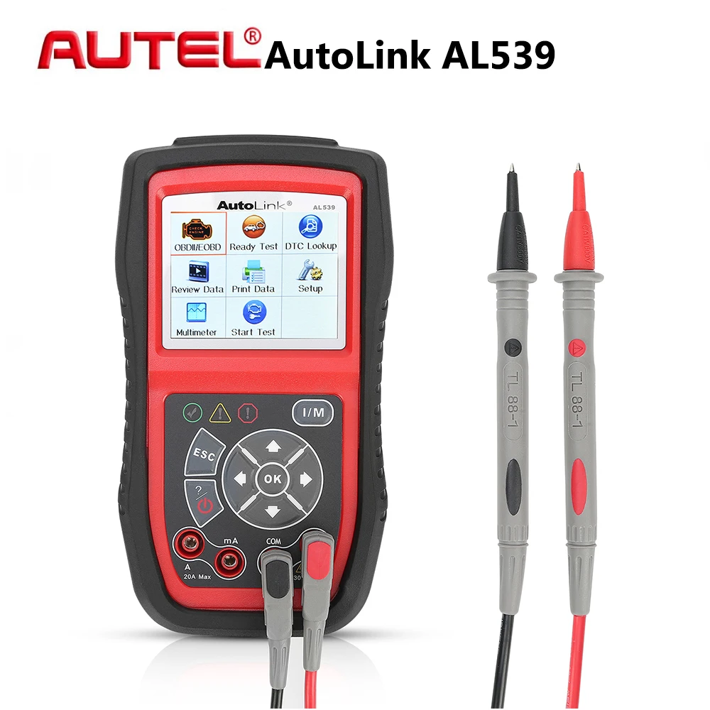 AUTEL автолинк AL539 Авто OBD2 код ридер профессиональный автомобильный диагностический инструмент сканер автомобиля ЭБУ тестер многоязычный для автомобилей OBDII
