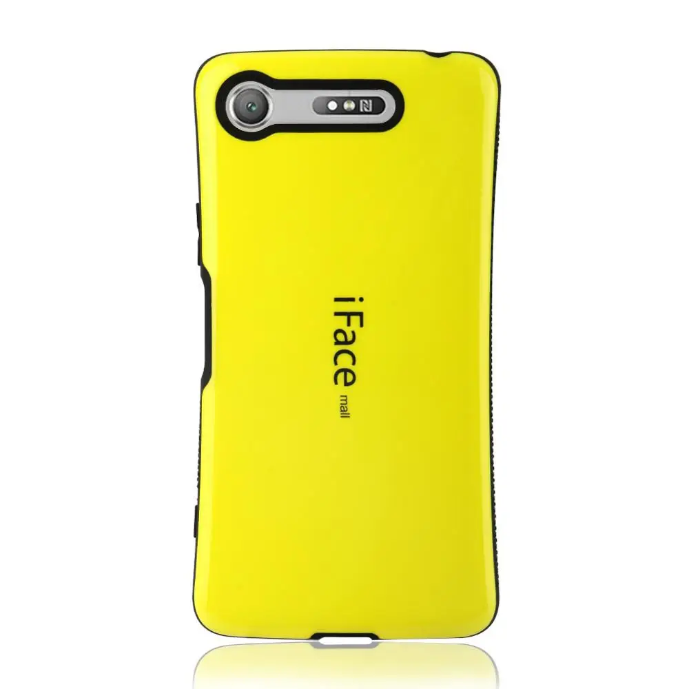 Цвет: желтый IFace Mall для Xperia XZ1 Compact Чехол-гибрид сверхмощный противоударный чехол-накладка жесткая оболочка для Xperia XZ1C противоударный чехол-накладка - Цвет: Цвет: желтый