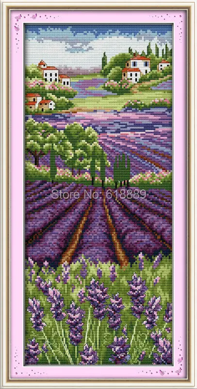 Lavender champaign Счетный крест 11CT Печатный 14CT Набор для вышивки крестом китайские наборы для вышивки крестом вышивка рукоделие