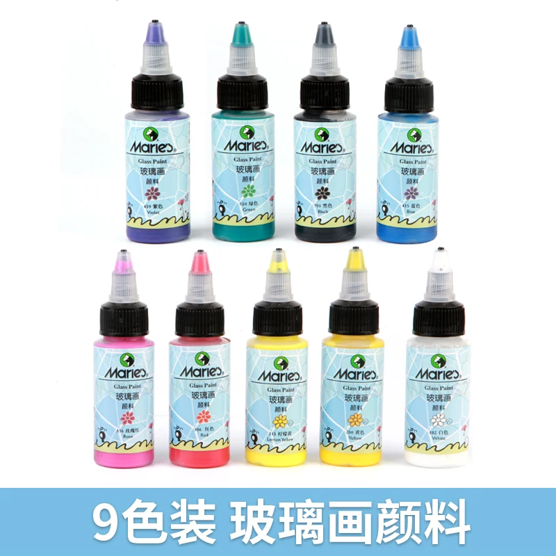 Набор для рисования керамических стекол Мари сделай сам 6 цветов/9 цветов