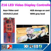 free shipping easy operation usb and ethernet port 16pcs hub75 port led video display controller card z16 support 1024512 pixel
