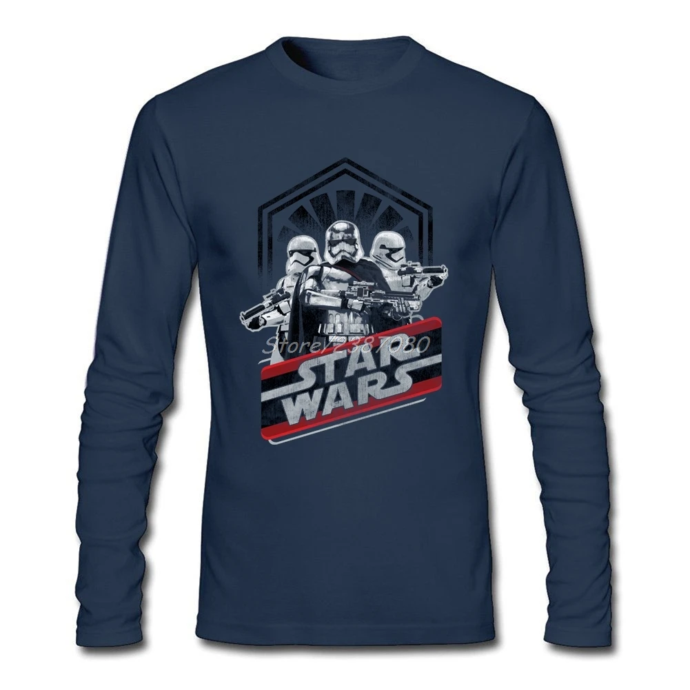 Капитан фасма войсковая футболка Star Wars Мужская персонализированная футболка с круглым вырезом с длинным рукавом на заказ новейший дизайн футболки