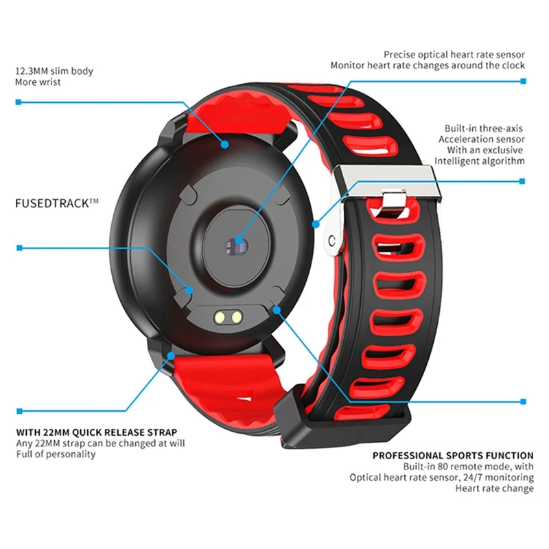 Смарт часы браслет полный пресс мониторинг здоровья Ip68 Водонепроницаемый Bluetooth