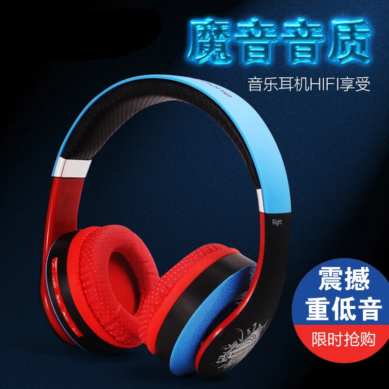 Беспроводной наушники гарнитура Bluetooth TFCard слот С микрофоном для ПК мобильного