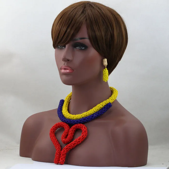 Модные королевские синие Хрустальные Бусины Свадебный костюм комплект