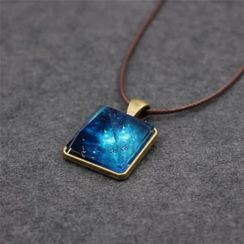 1 шт. светящаяся стеклянная цепочка с подвеской в готическом стиле | Украшения и