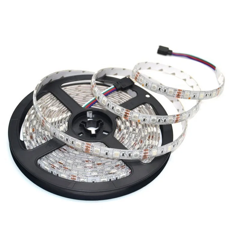 Светодиодная лента Jiawen 5050 RGB 5 м 300 светодиодов лампа для украшения дома +