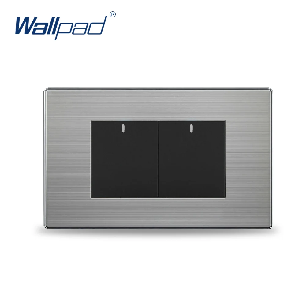 2 банды промежуточный переключатель Горячая Китай производитель Wallpad кнопочный односторонний щелчок роскошный настенный светильник