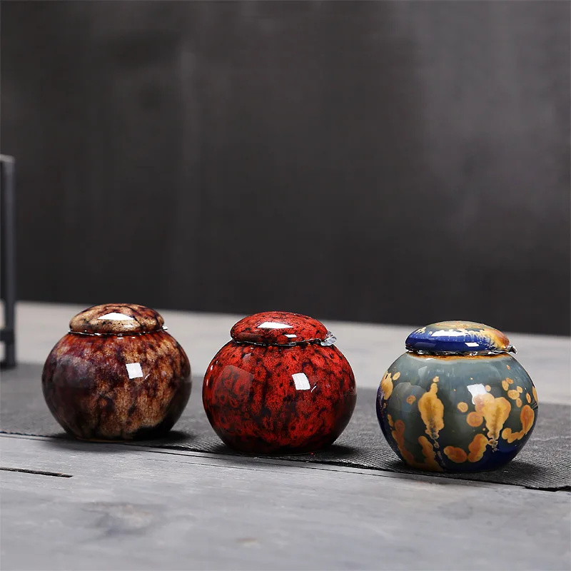 Китайские керамические чайные банки чайный набор кунг фу аксессуары чайная