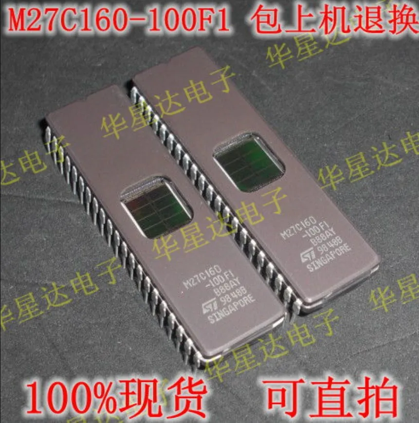 Бесплатная доставка 10 шт./лот M27C160 100F1 DIP 42 новый оригинальный IC EPROM|Запасные части|