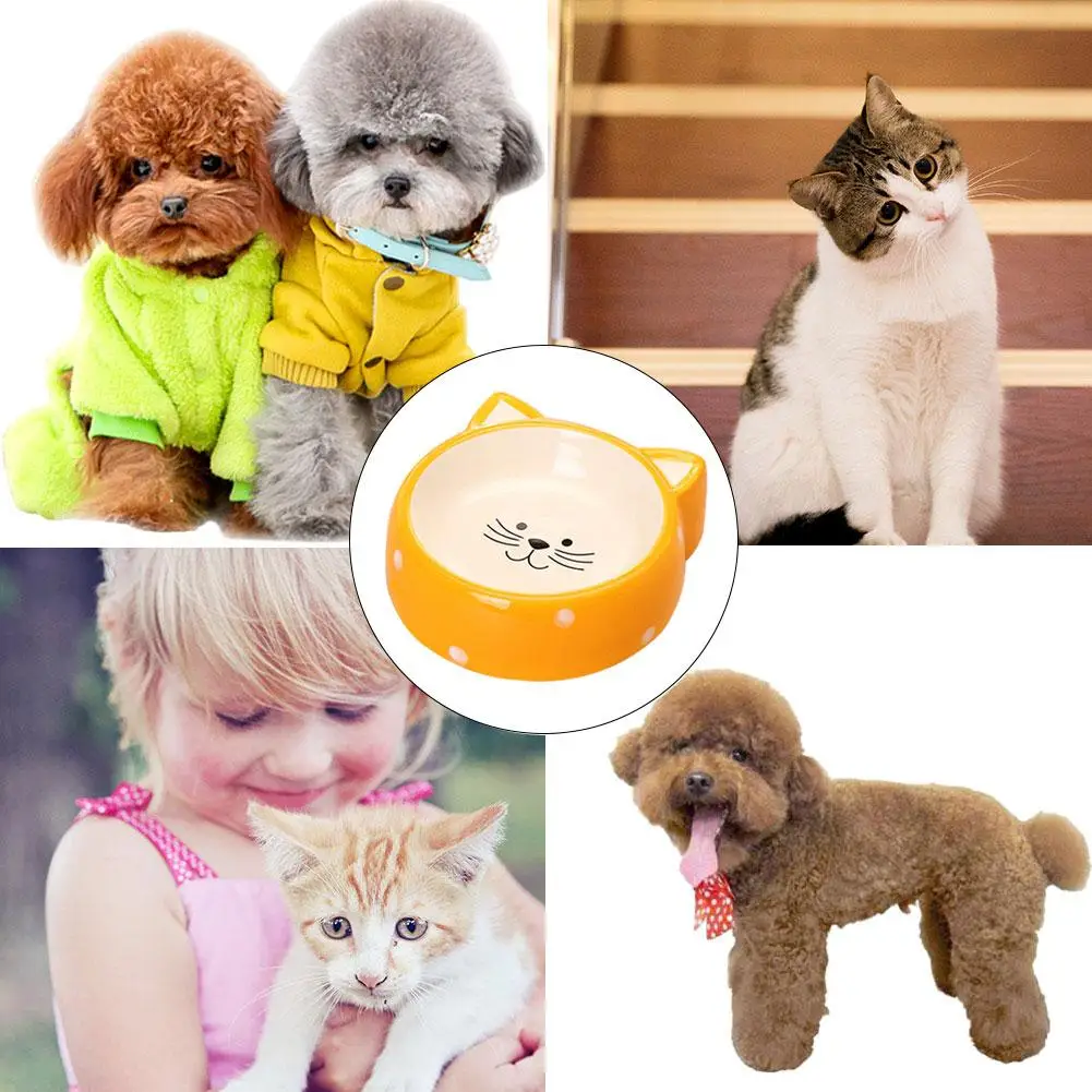 Pet Керамика чаша с рисунком кошачья мордочка ПЭТ Еда Чаша Кошка собачья миска