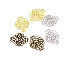 Филигранные соединители для упаковки цветов, 20 шт., бронзовыебелые Kзолотые металлические, металлические изделия для украшения мм, 37x30 мм
