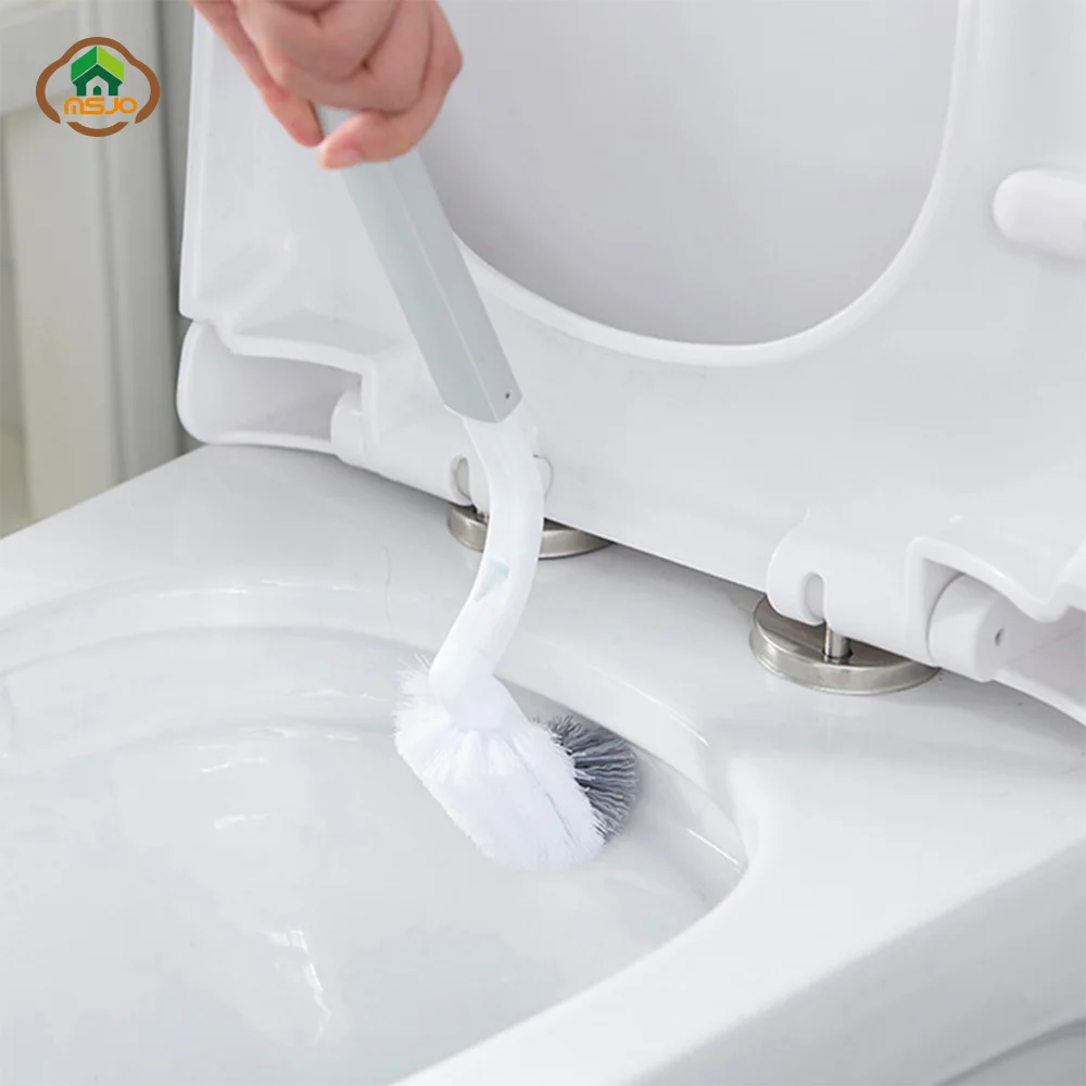 

MSJO Toilet Brush Set Multi-function Bathroom Waste Bin White Stand Brush For Toilet Cleaning Wc Brush Cleaner Toilet Holder Set