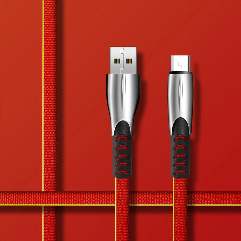 3A Micro USB кабель провод для быстрого заряда для samsung зарядное устройство Шнур для Xiaomi Redmi Note 5 Android телефон микро usb кабель 3 м 2 м - Цвет: Red