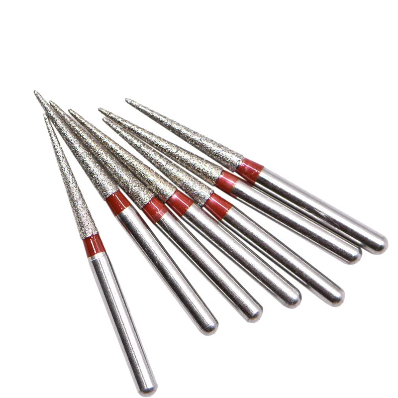 100 pcs Dental Diamond Burs 1.6mm High Speed drills Polishing Tooth Preparation bur Handpiece Turbine | Красота и здоровье