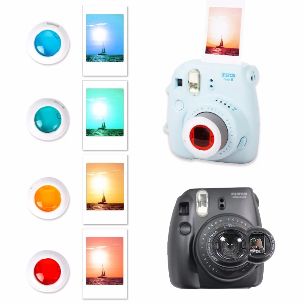 Fujifilm Instax Mini 7S 7C аксессуар для камеры Сумка селфи объектив цветные фильтры