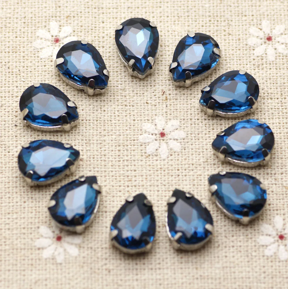 Аппликация для пришивания стразы с серебряной основой разные цвета | Дом и сад