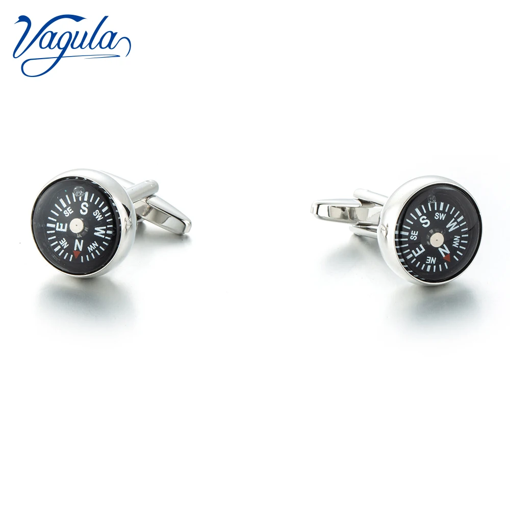Дизайнерские запонки с компасом 280|Зажимы для галстука и запонки| |