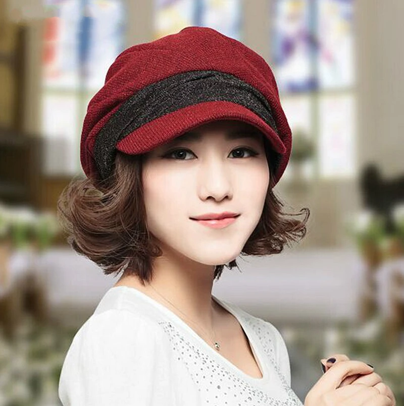 Супертеплый высококачественный модный берет для художников Женская кепка