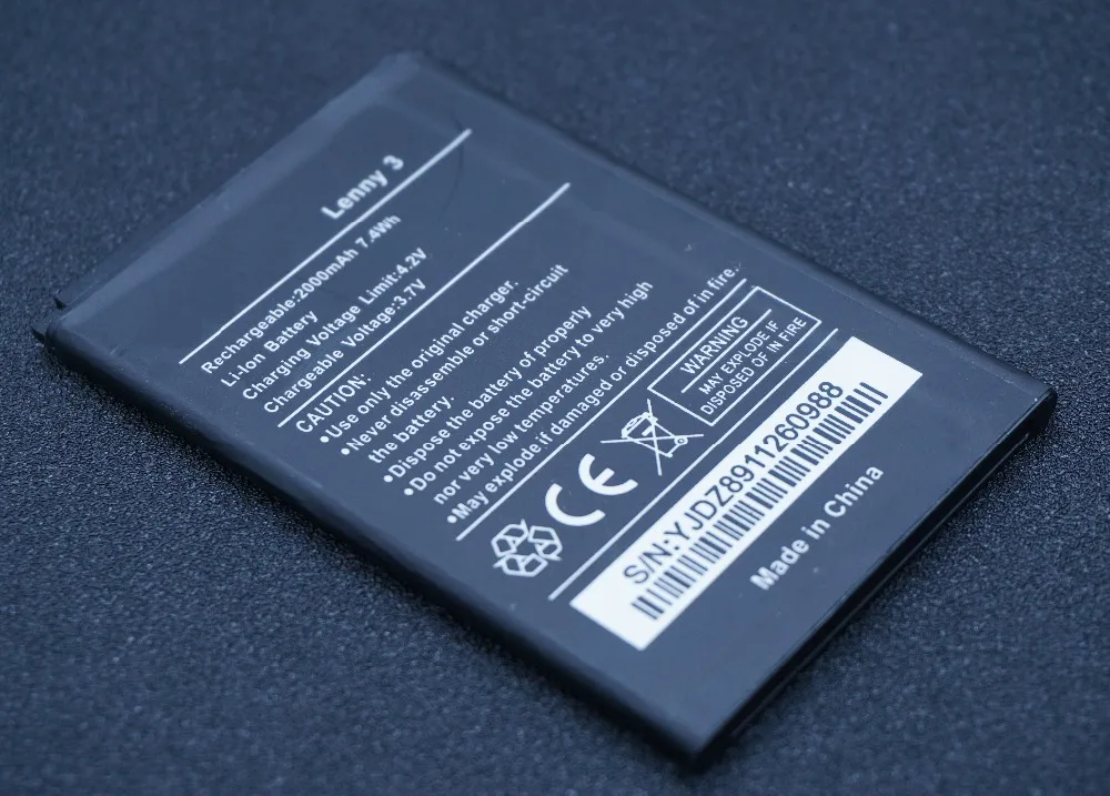 LehonS 1x2000 mAh/7.4Wh умная запасная батарея для сотового телефона + универсальное