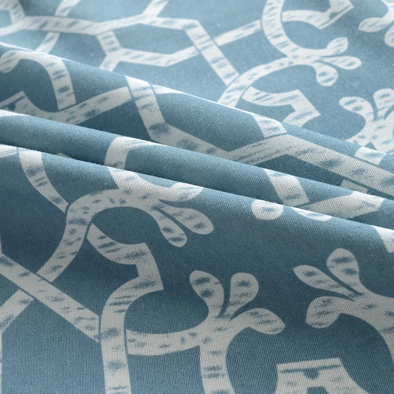 Ткань из экологичного хлопка и полиэстера под заказ полузатемняющие современные