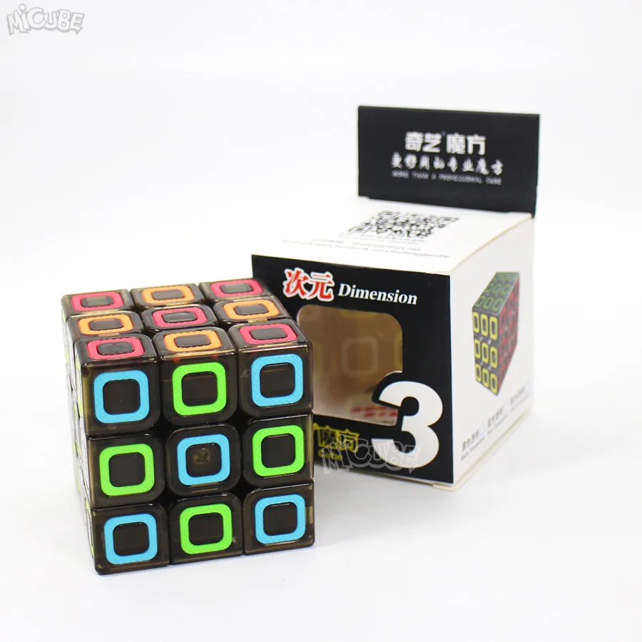 3x3 Qiyi куб 2x2 3x3 4x4 5x5 Ciyuan магический скоростной Куб прозрачный черный размерные игрушки для детей QizhengS - Цвет: 3x3