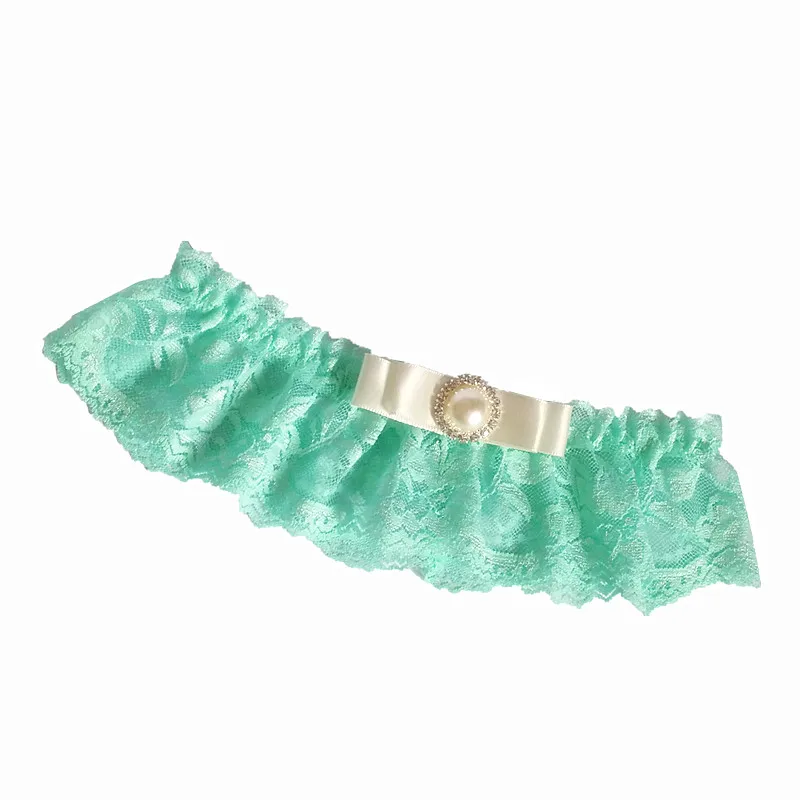 1 шт. Свадебные Подвязки мята свадебное платье кружевное с бретельками бант из