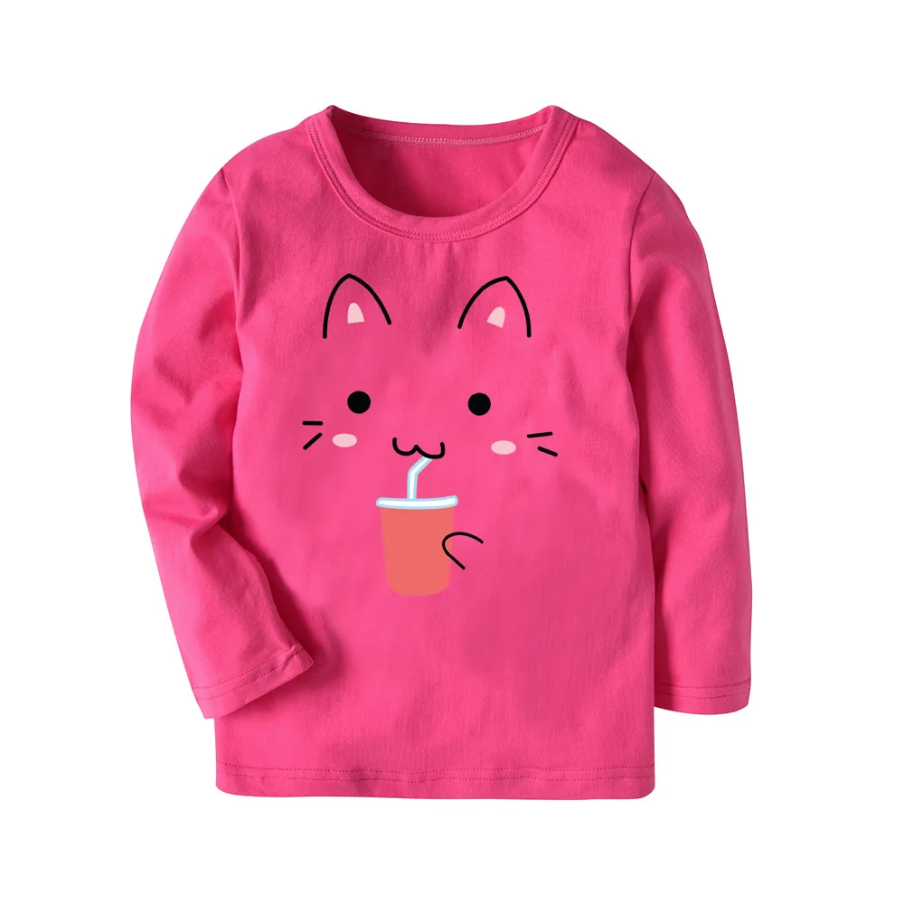 Летние футболки с длинными рукавами для маленьких девочек и мальчиков новая