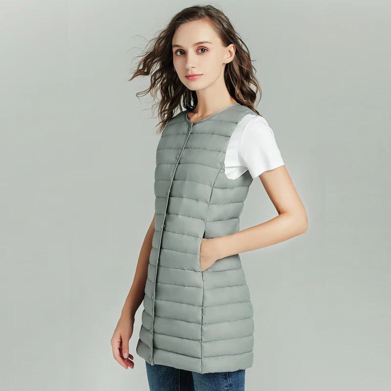 Новинка весны женское длинное платье майка для девочек куртка пуховик